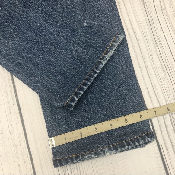 NWT RE/DONE Levi’s Mid Rise Skinny Jeans Indigo Sz 27 - Picture 14 of 16